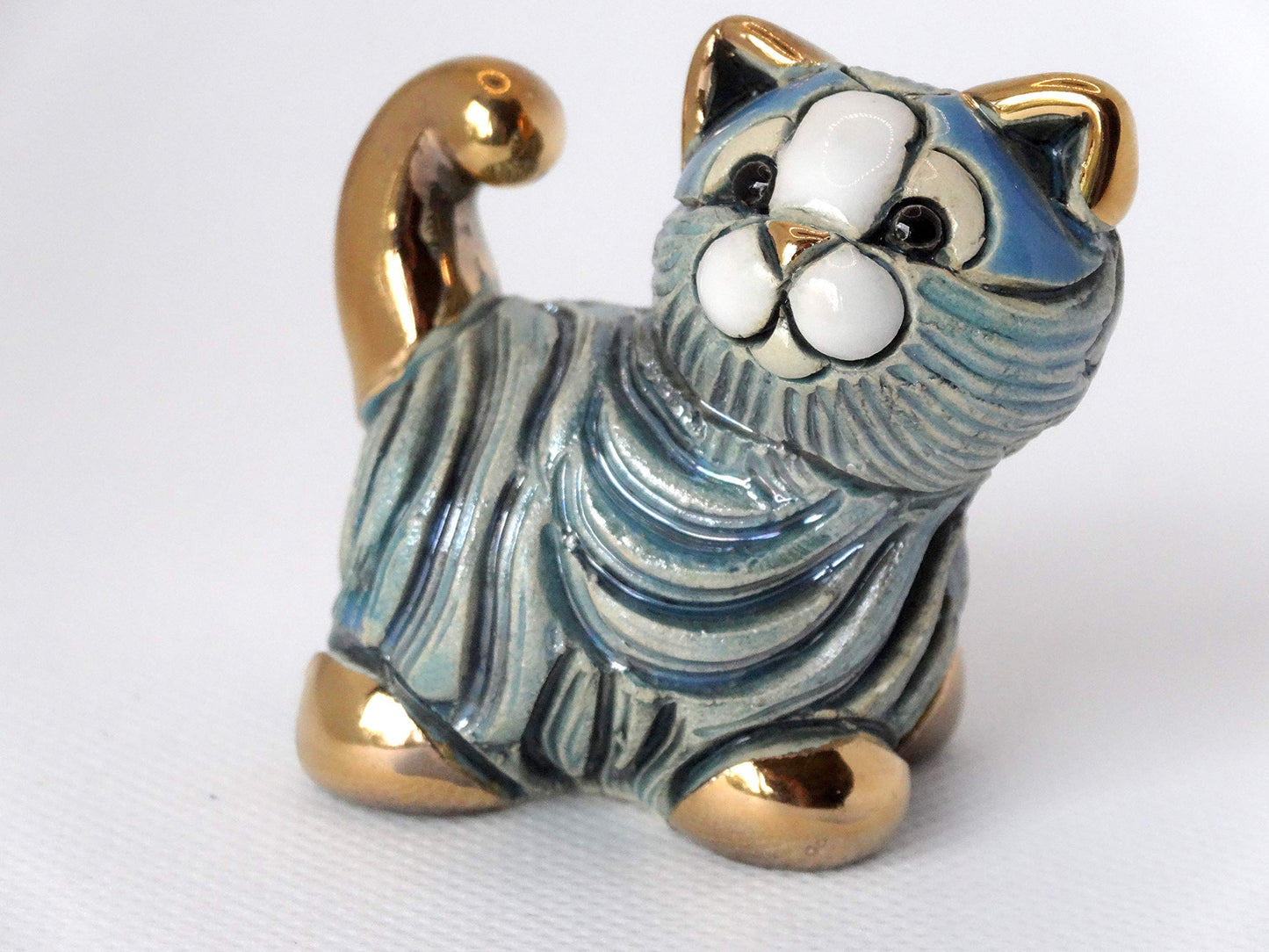 De Rosa Handmade Sculpted Ceramic Mini Cat Figurine Collection M05 - The Minis