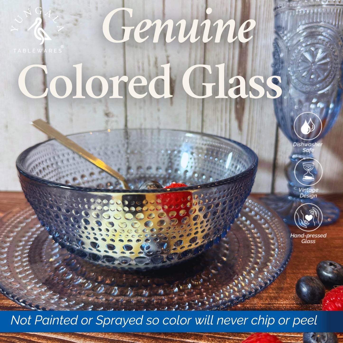 Yungala Blue Glass Bowl