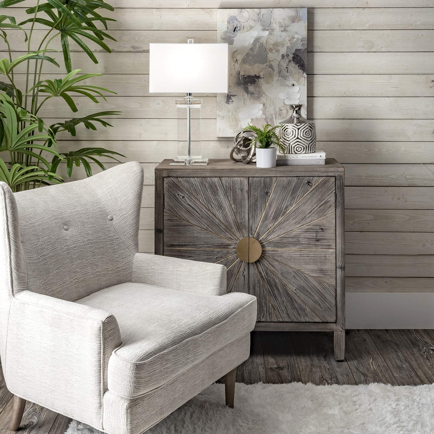 nuLOOM Toledo 25" Crystal Table Lamp